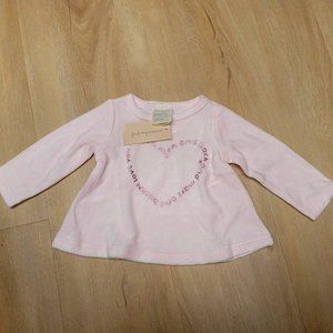 4. First Impressions girls shirt. Ages 3 to 6 months. NWT